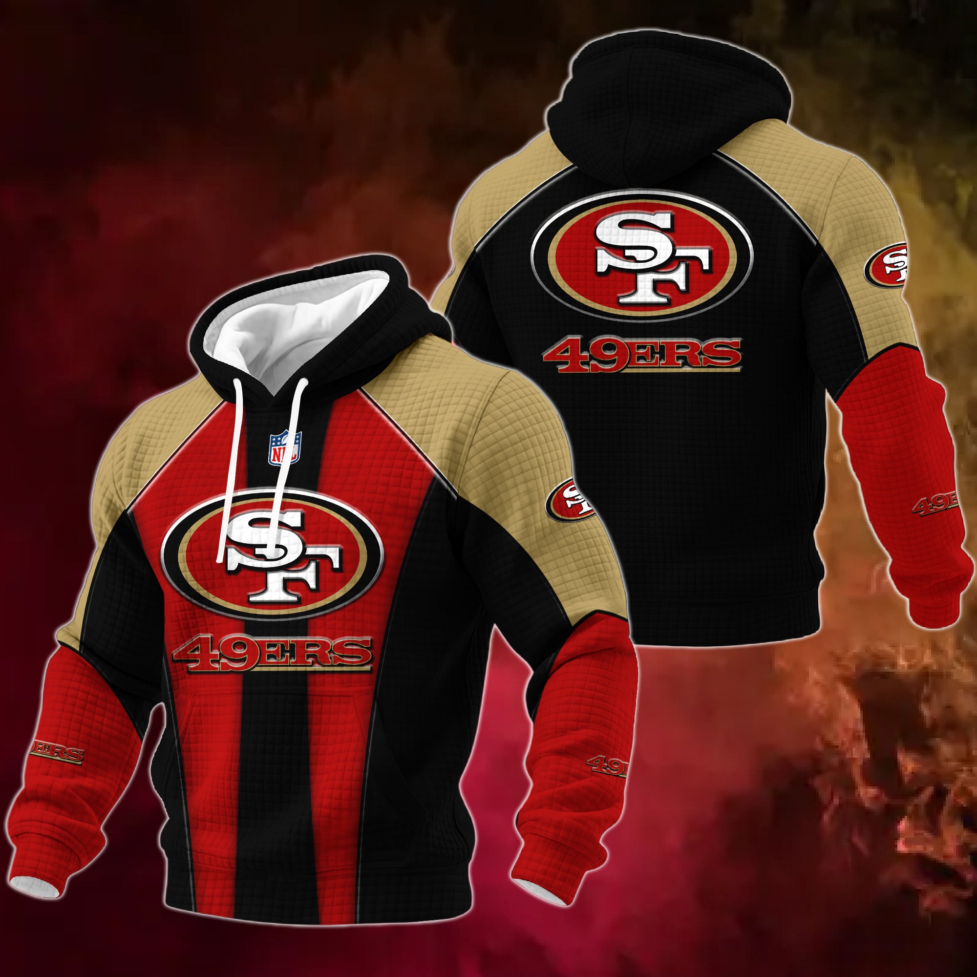 San Francisco Retro Waffle Hoodie Limited Edition NCVD09012627