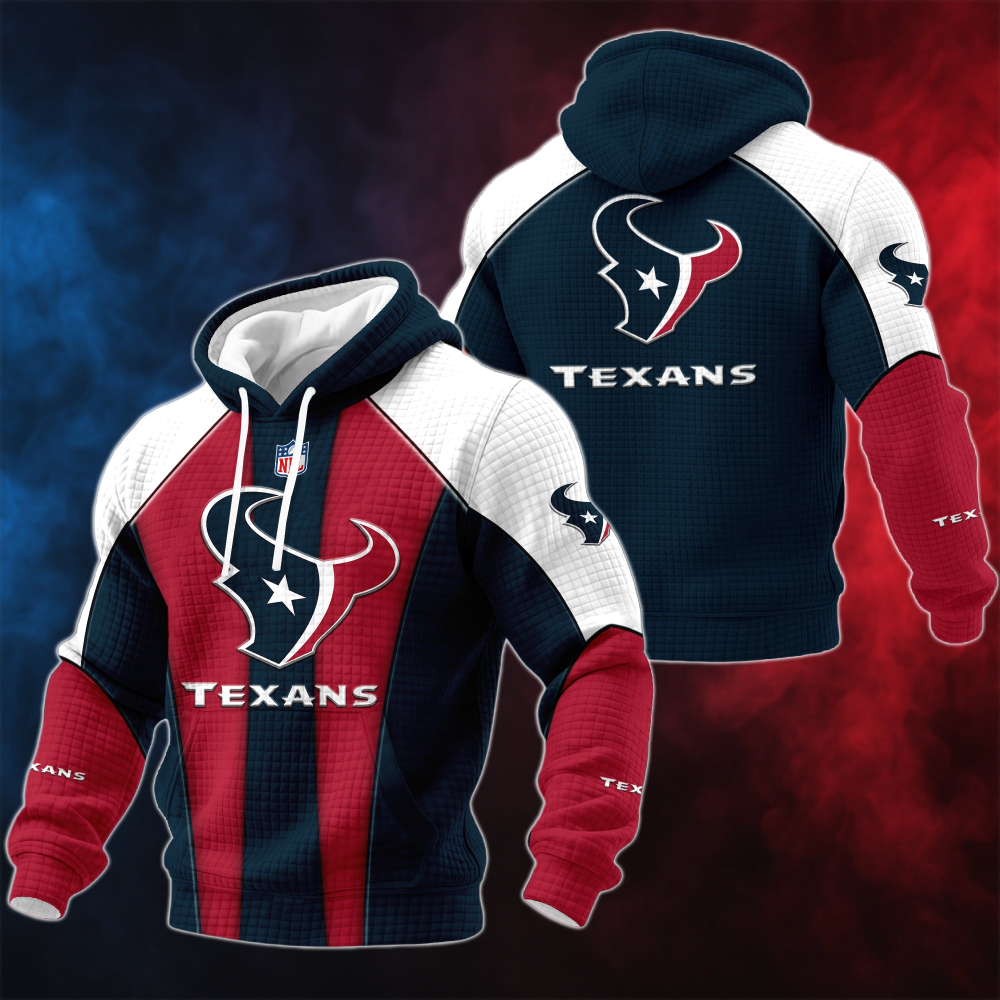 Houston Retro Waffle Hoodie Limited Edition NCVD09012607