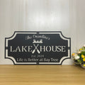 Personalized Lake House Metal Wall Art, Lake House Cabin Metal Name Sign, Custom Family Name Lake House Metal Sign, Lake House Metal Outdoor Decor