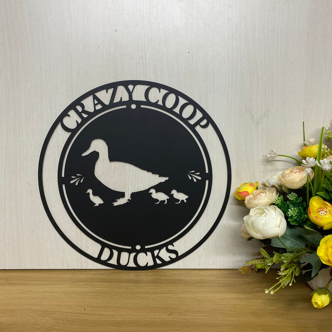 Personalized Duck Coop Metal Name Sign, Custom Duck Farm Metal Barn Ranch Decor, Quack Shack Quack House Farmhouse Metal Hanging Decor